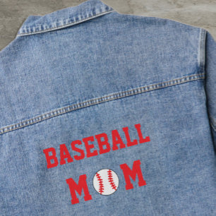 Chaqueta Vaquera Mamá de béisbol