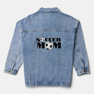 Chaqueta Vaquera Mamá de fútbol Denim Jean Jacket