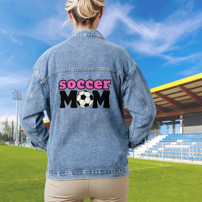 Chaqueta Vaquera Mamá de fútbol sólo es mamá pero mejor (Subido por el creador)