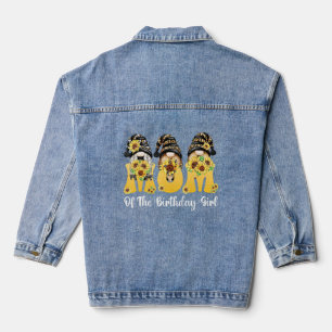 Chaqueta Vaquera Mamá De La Chica De Cumpleaños Mamá Gnome Moth Sun