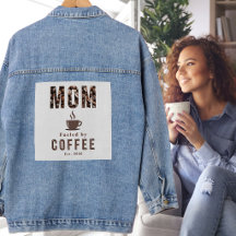 Mamá Impulsada por Café Humor Divertido