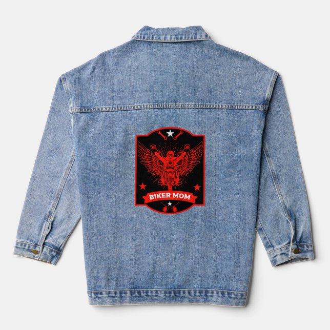 Chaqueta Vaquera Mamá motociclista (Reverso )