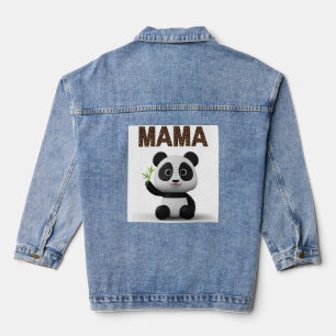 CHAQUETA VAQUERA MAMÁ OSO 3 D ARTE BLANCO GRÁFICO MADRE INVIERNO