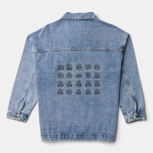 Chaqueta Vaquera Mamá rosa o azul te ama