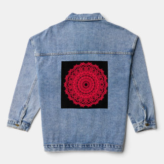 Chaqueta Vaquera Mandala florecimiento boho