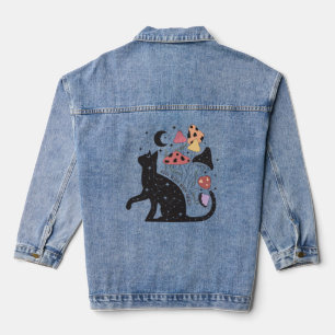 Chaqueta Vaquera Mantente salvaje gato para niños de luna