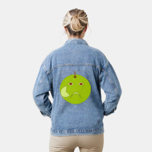 Chaqueta Vaquera Manzana malvada con Scar Halloween