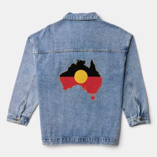 Chaqueta Vaquera Mapa aborigen de Australia