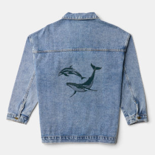 Chaqueta Vaquera Mar profundo, profundo respeto