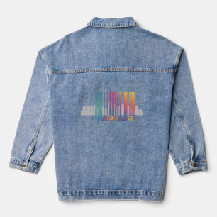 Chaqueta Vaquera Maracaibo City Barcode Art Latin Pride