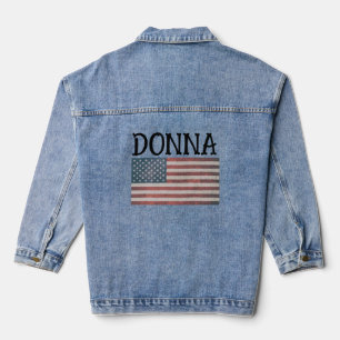 Chaqueta Vaquera MARCA PATRIOTA NOMBRE personalizado Denim Jacket
