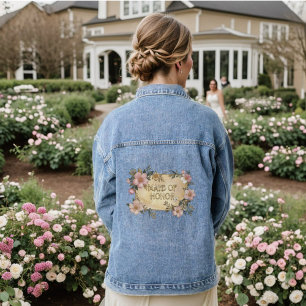 Chaqueta Vaquera Marco floral doncella de honor Denim Jacket