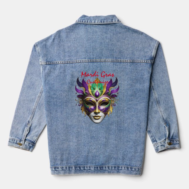Chaqueta Vaquera Mardi Gras Mask Thunder_Cove (Reverso )