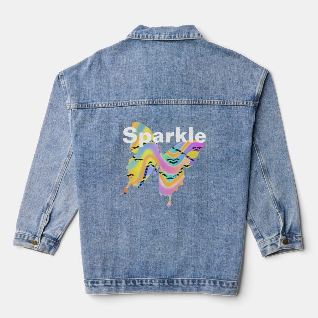 Chaqueta Vaquera Mariposa espumosa (Reverso )