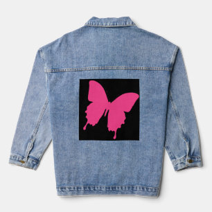 Chaqueta Vaquera Mariposa rosa