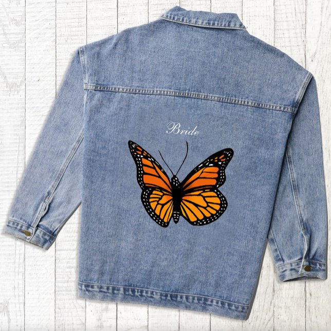 Chaqueta Vaquera Mariposas monarcas Azul Ombre (Subido por el creador)