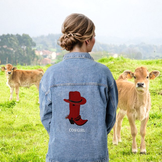 Chaqueta Vaquera Maroon Country Gorra y Boots Cowgirl (Subido por el creador)