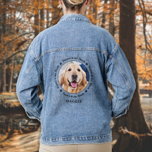 Chaqueta Vaquera Mascota en memoria del mascota Pérdida Personaliza