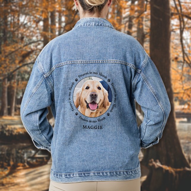 Chaqueta Vaquera Mascota en memoria del mascota Pérdida Personaliza (Subido por el creador)