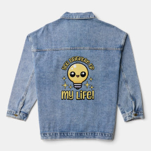 Chaqueta Vaquera ¡Me Aclaras La Vida! Cute Lightbulbo Pun