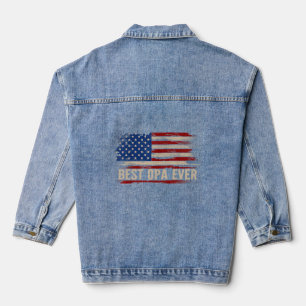 Chaqueta Vaquera Mejor Oopa de la mejor época de la bandera estadou