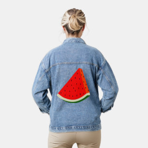 Chaqueta Vaquera Melón de agua Talla de fruta en verano
