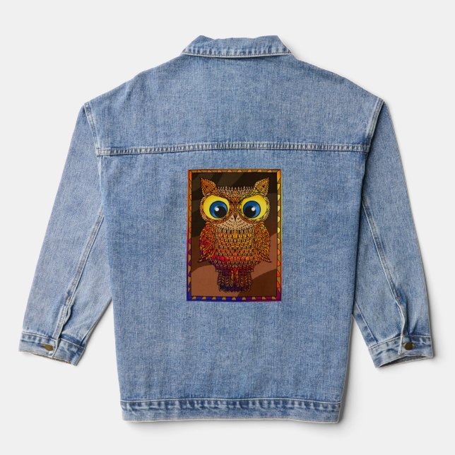 Chaqueta Vaquera Mendela Owl (Reverso )