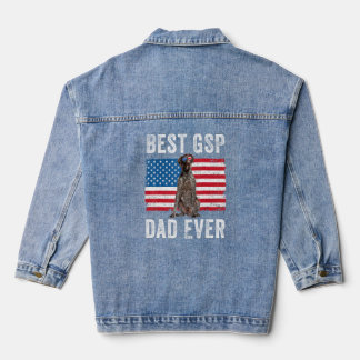Chaqueta Vaquera Mens Gsp Dad Bandera Estadounidense German Shortha