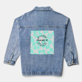 Chaqueta Vaquera Menta salmos 91 flor