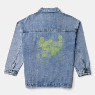 Chaqueta Vaquera "Meringue limón" Arte geométrico
