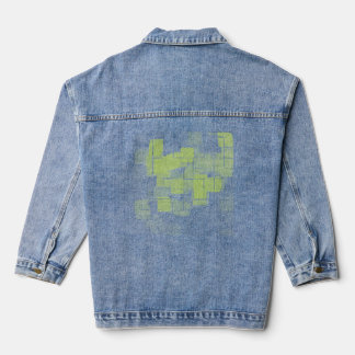 Chaqueta Vaquera "Meringue limón" Arte geométrico