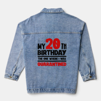 Chaqueta Vaquera Mi cumpleaños número 20, el que estaba en cuarente