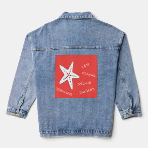 Chaqueta Vaquera Mi Estrella de Mar Coral de Humor