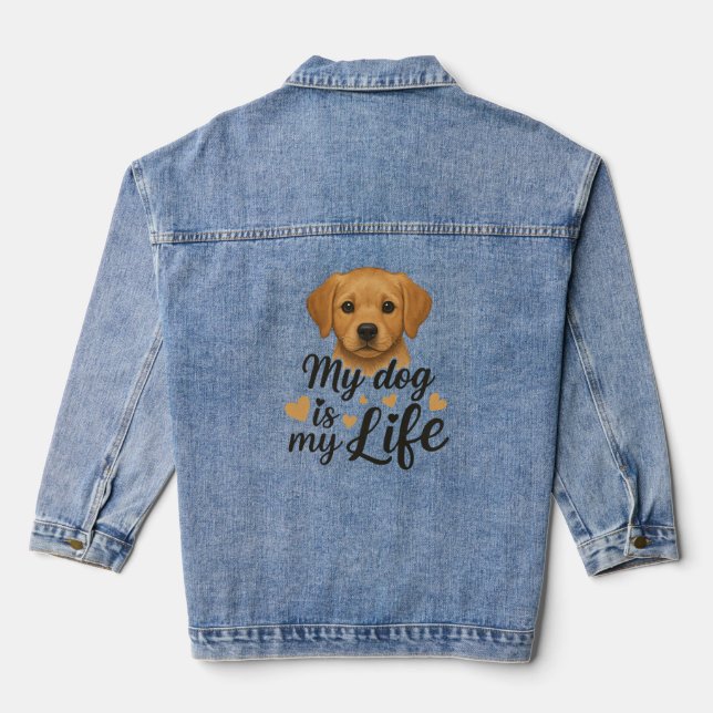 Chaqueta Vaquera Mi perro es mi vida (Reverso )