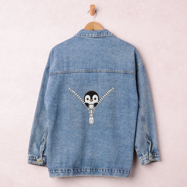 Chaqueta Vaquera Mirada de Pingüino Divertida (Hangar)