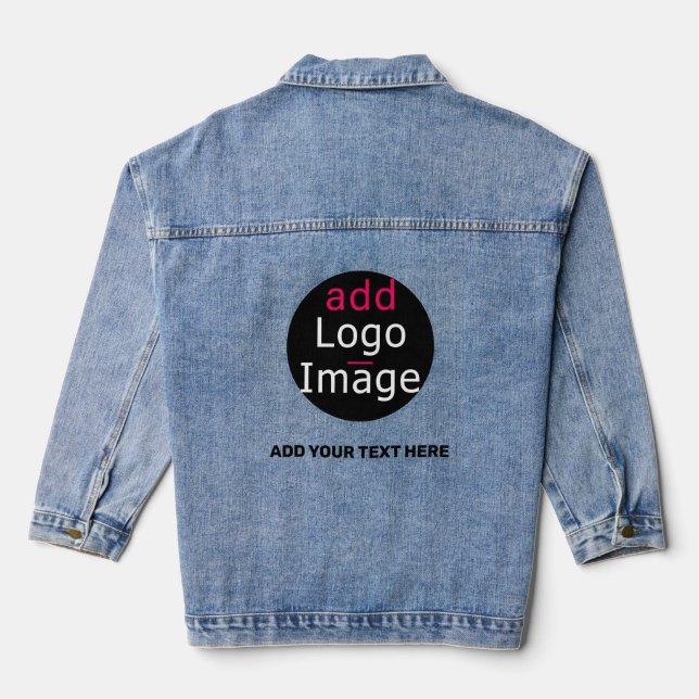 Chaqueta Vaquera Moderna promoción de Personalizables de Moda profe (Reverso )