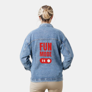 Chaqueta Vaquera modo de diversión activado