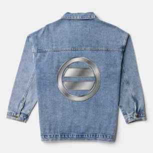 Chaqueta Vaquera Mogami Clan Kamon Silver Chrome