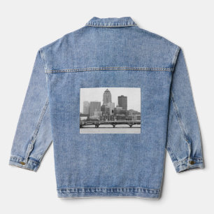 Chaqueta Vaquera Moines en blanco y negro