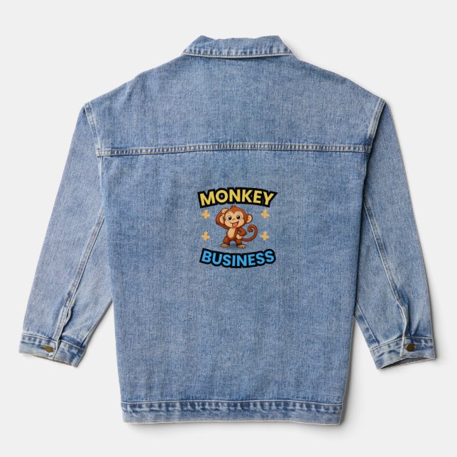 Chaqueta Vaquera Monkey Business Funny  (Reverso )