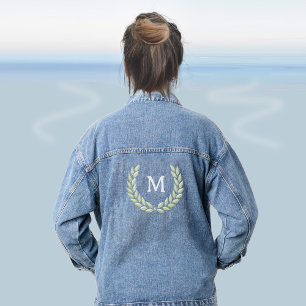 Chaqueta Vaquera Monograma y Corona de Laurel
