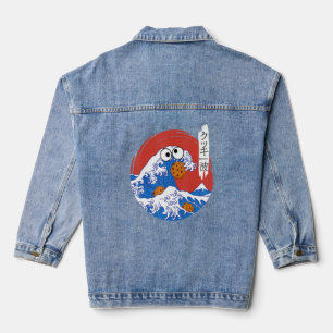 Chaqueta Vaquera Monstruo de la Gran Ola Comiendo Cocinas Kanji C J