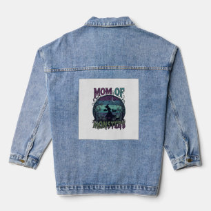 Chaqueta Vaquera Monstruos de Mamá Halloween Bruja Luna Calabazas C