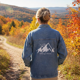 Chaqueta Vaquera Montañas personalizadas 