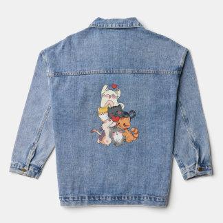 Chaqueta Vaquera Montón de amor de gato lindo – Gatitos adorables a