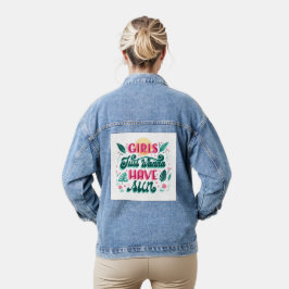 Chaqueta vaquera mostrada de frente y detrás