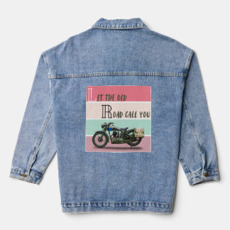 Chaqueta Vaquera Motocicleta Vintage - Deja que la Antigua Carreter