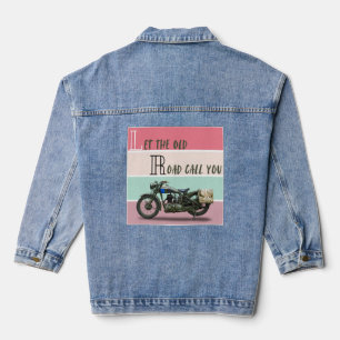 Chaqueta Vaquera Motocicleta Vintage - Deja que la vieja carretera