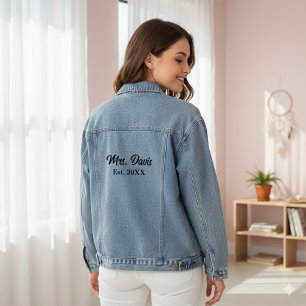 Chaqueta Vaquera Mrs. Davis Established Year Denim Jacket