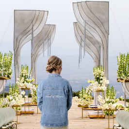 Chaqueta Vaquera Mujer boda del partido de honor Bachelorette Brida